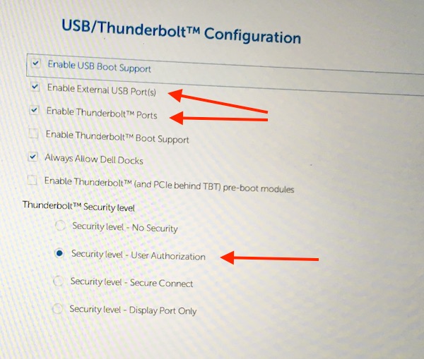 bios thunderbolt firmware update