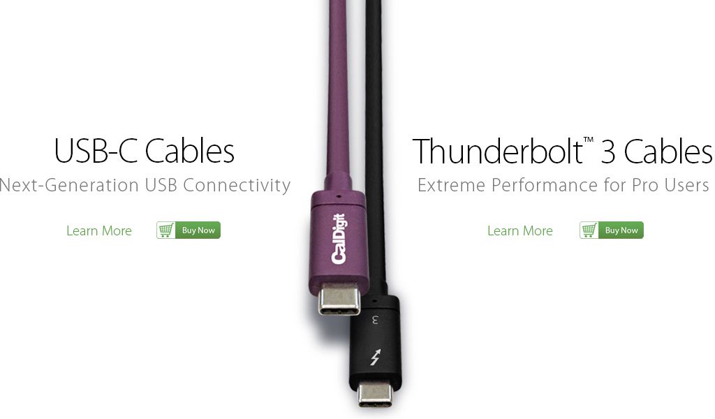 CalDigit USB-C | Thunderbolt 3 Cables